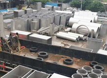 各類型中央空調(diào)通風(fēng)管道螺旋管道出貨實(shí)地吊裝安裝