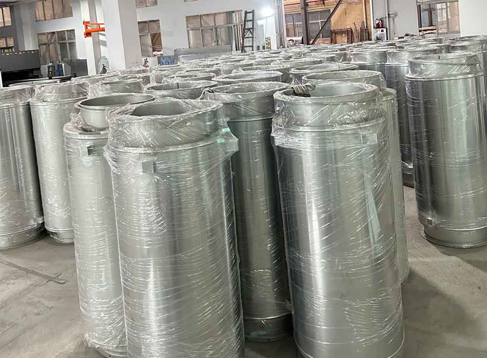 大批量不銹鋼雙層煙囪出貨